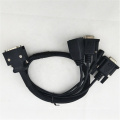 RJ45 Y Splitter Cable MDR Connector to DB 9pin Adapter Cable SCSI 26 Pin VGA Cables Projector Computer Monitor Gold Plated Black
